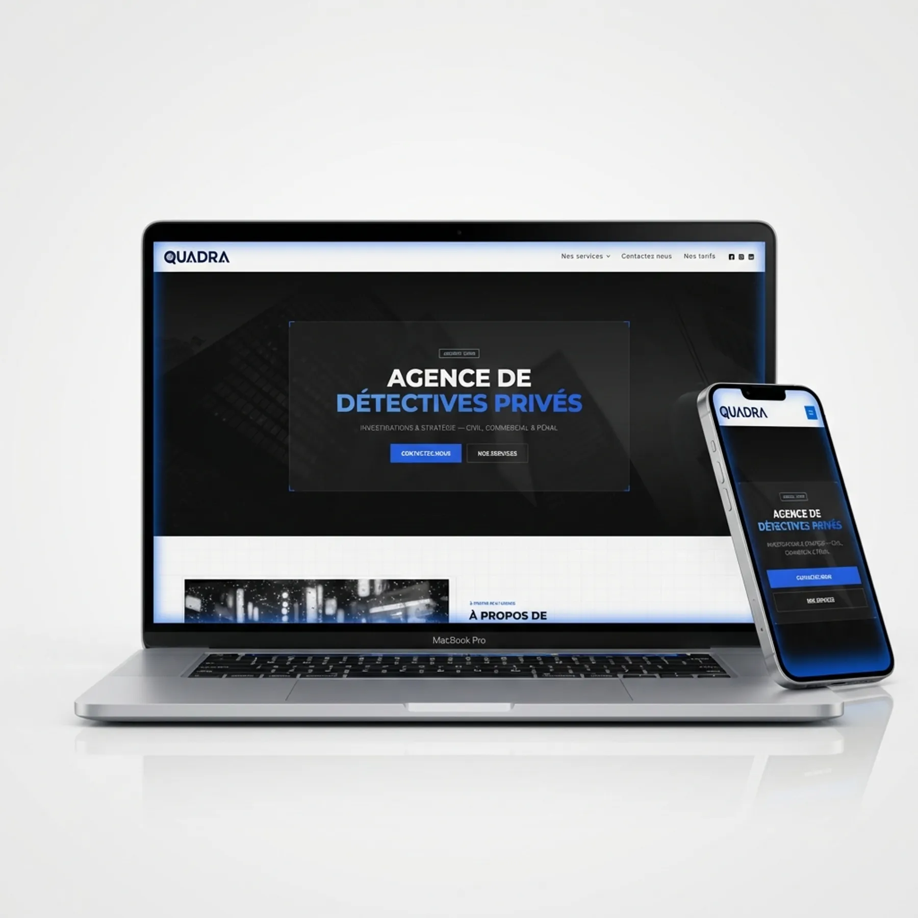 Quadra Investigation UI/UX Design Detail - Theo Project